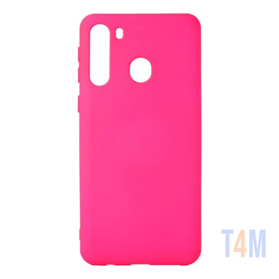 Funda de Silicona Suave para Samsung Galaxy A21 Rosa